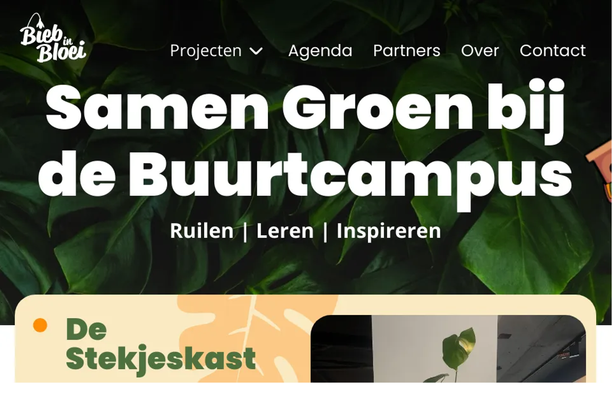 Biebinbloei website