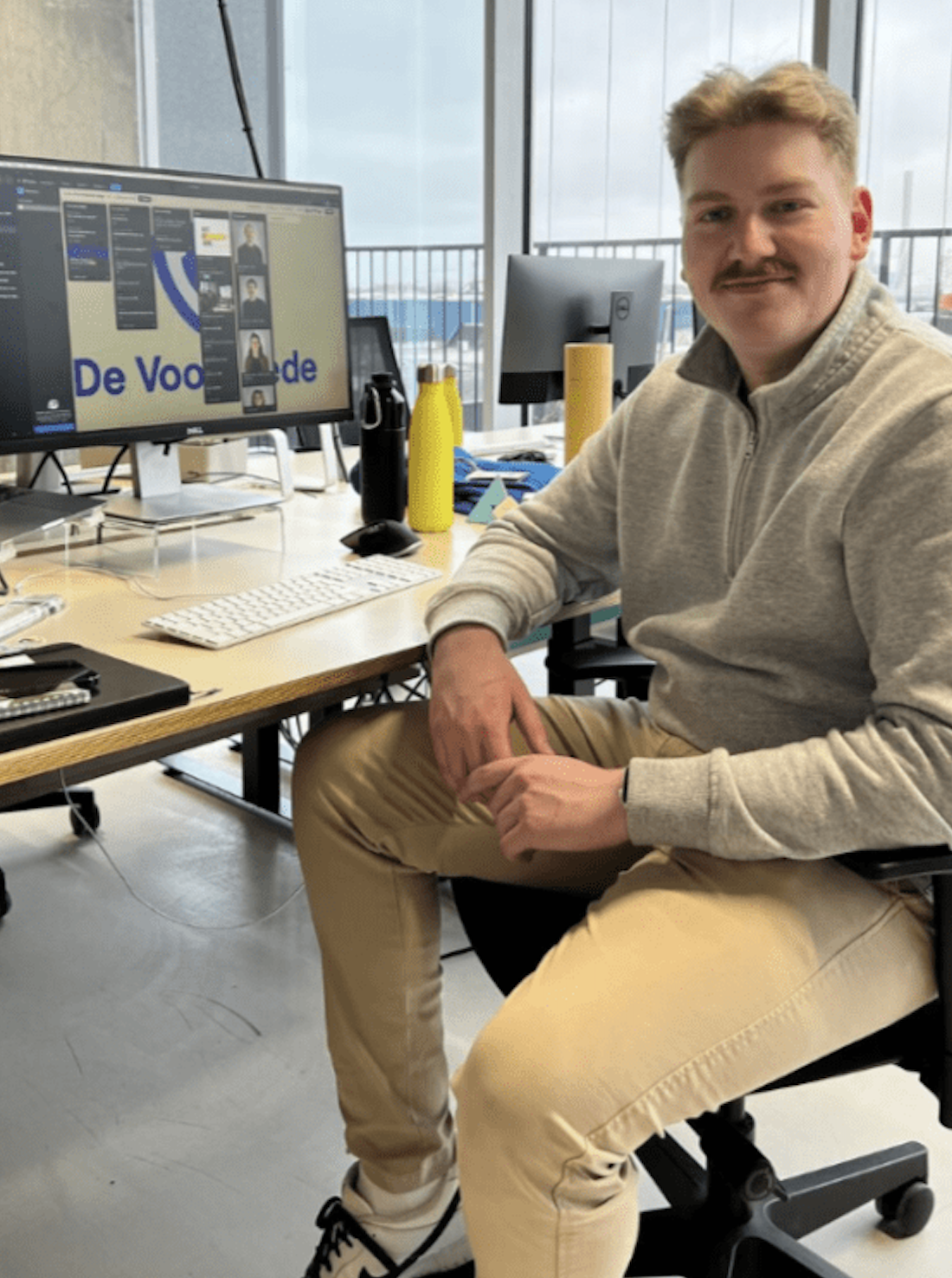 Luuk loopt stage bij de Voorhoede.